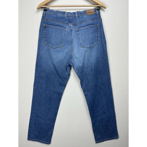 Eddie Bauer Women’s Jeans Sz 14R Stretch Natural Fit Straight Leg Preppy Classic - Picture 15 of 16